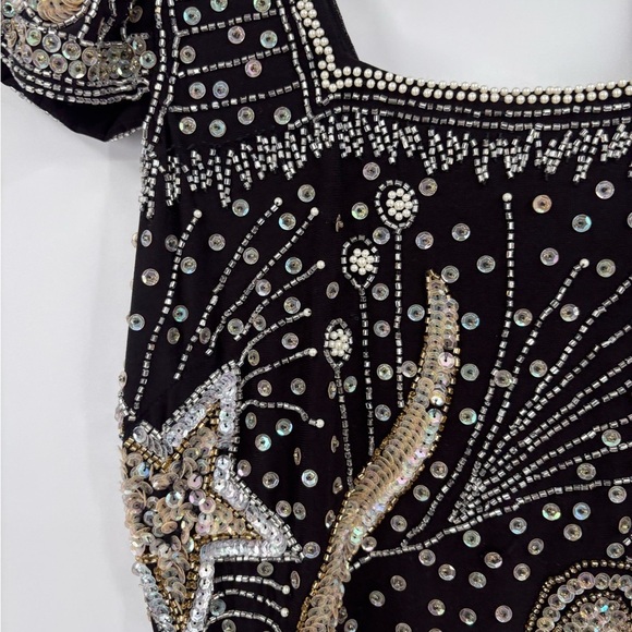 Loveshackfancy party embroidered sequence star mini Davis dress size small 4 - Picture 4 of 16